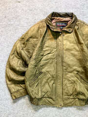 Bomber leather jacket(M/L)