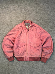 Bomber leather jacket(S/M/L)