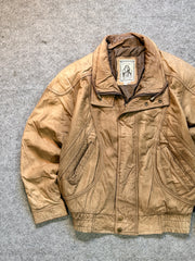 Bomber leather jacket(S/M)