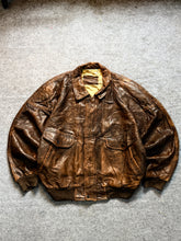 Bomber leather jacket (XL/2XL)