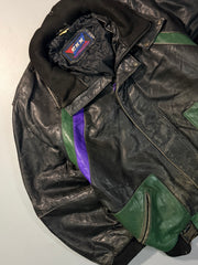 Bomber leather jacket(M/L)