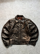 BOMBER LEATHER JACKET(M/L)