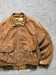 Bomber leather jacket(L/XL)