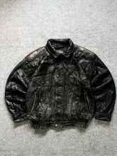 Bomber leather jacket(L/XL+)