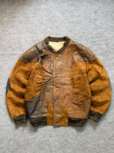 Bomber leather jacket(M/L)