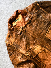 Pilot bomber leather jacket(M/L/XL)