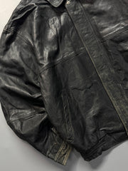 Bomber leather jacket(L/XL)