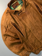 Bomber leather jacket(XL/2XL)