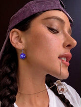 Purple earrings