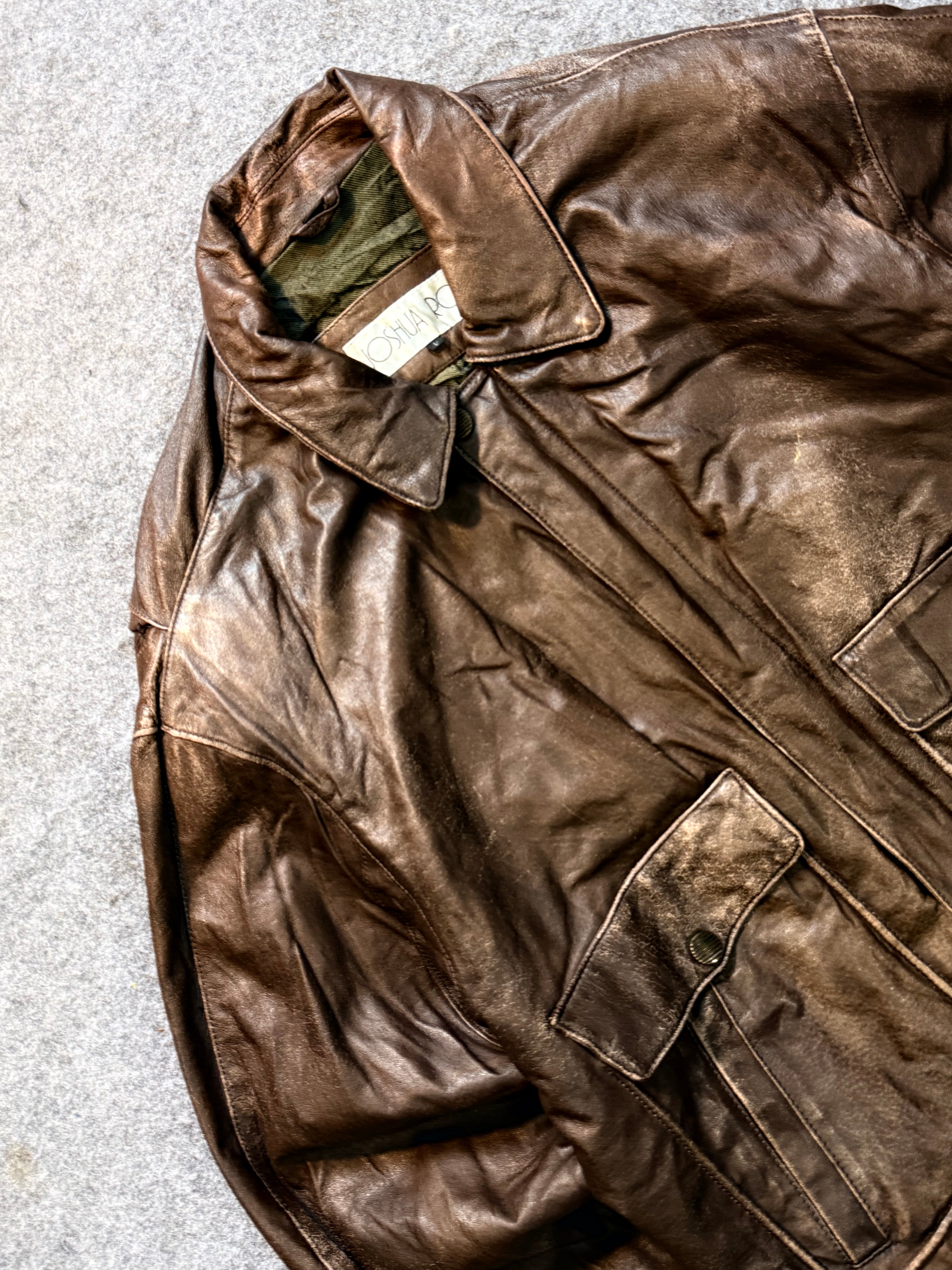 Pilot aviator bomber leather jacket (M/L/XL)