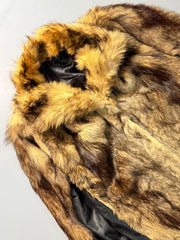 Fur-Leather coat (L/XL)
