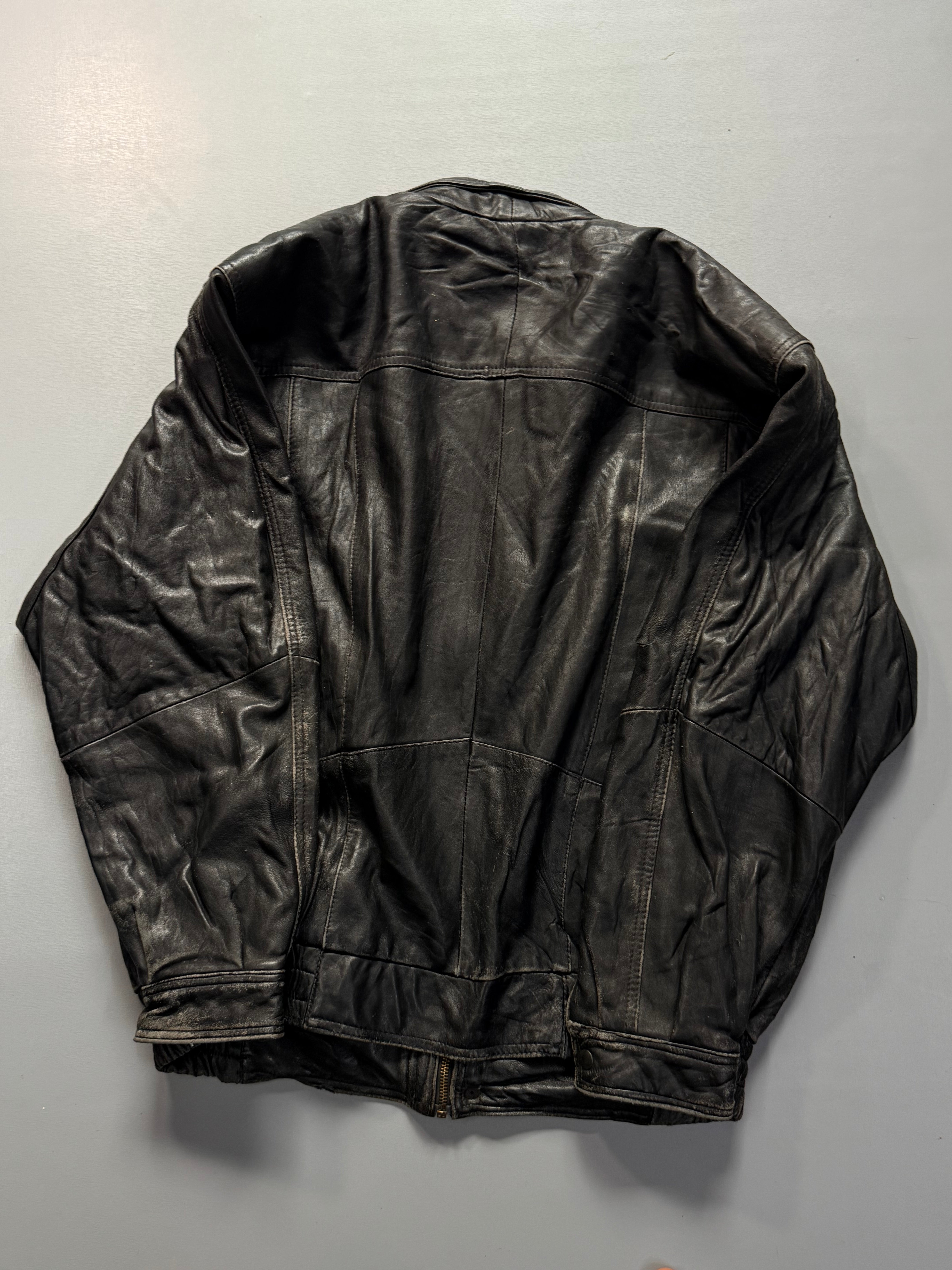 Bomber leather jacket(L/XL)