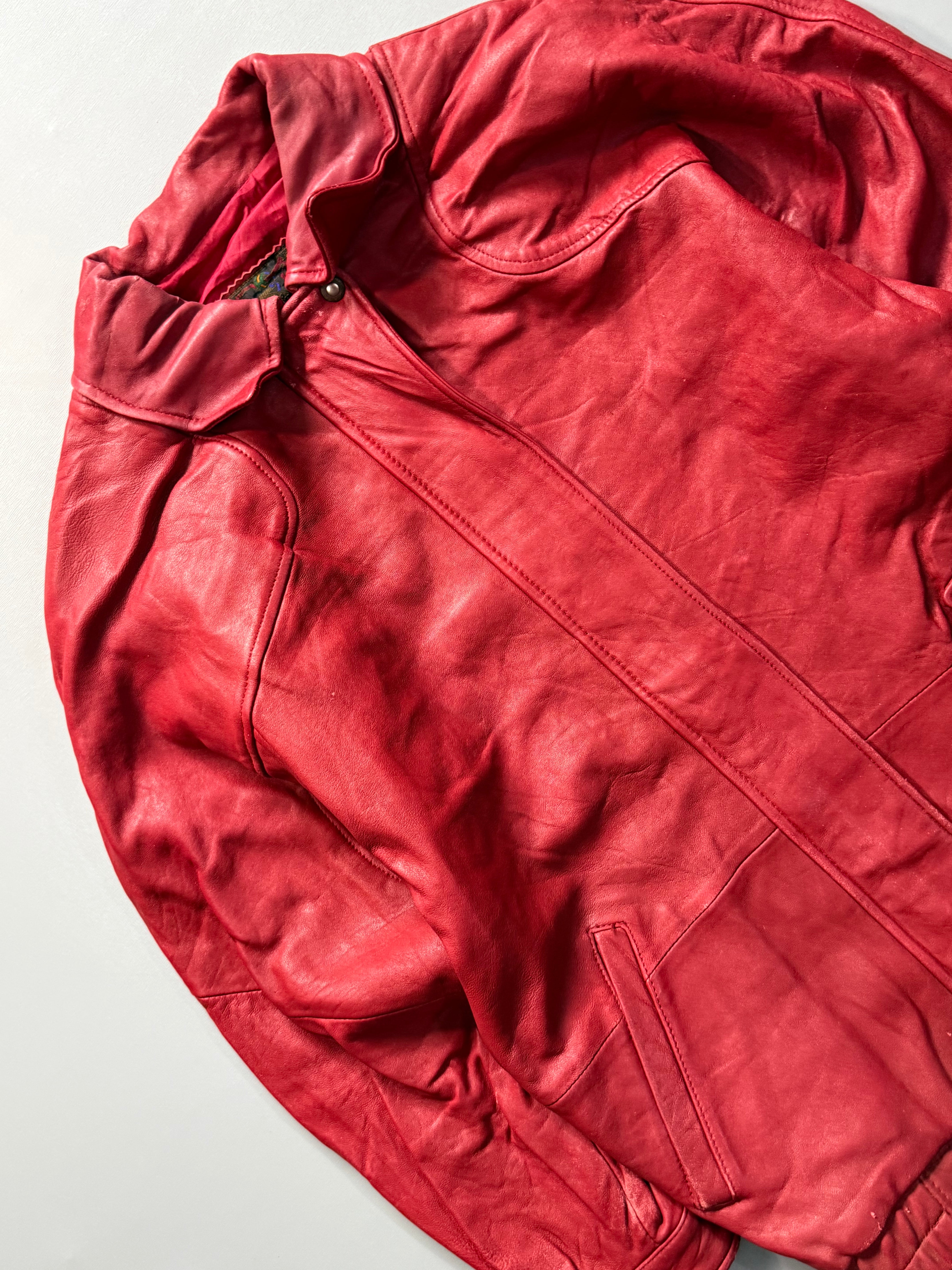Leather jacket(L)