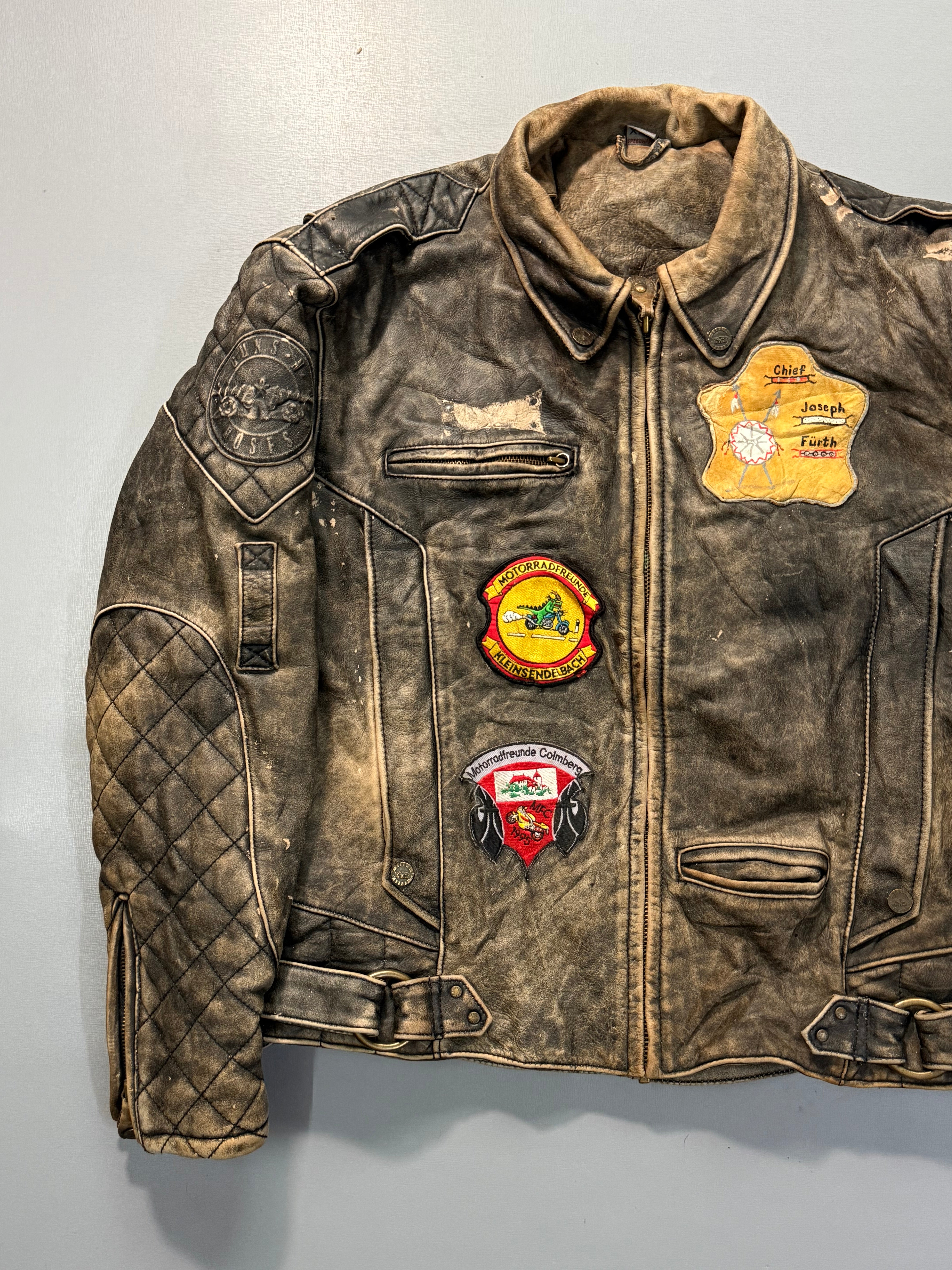 Guns n roses biker leather jacket(M/L)