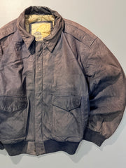 Bomber leather jacket(M/L)