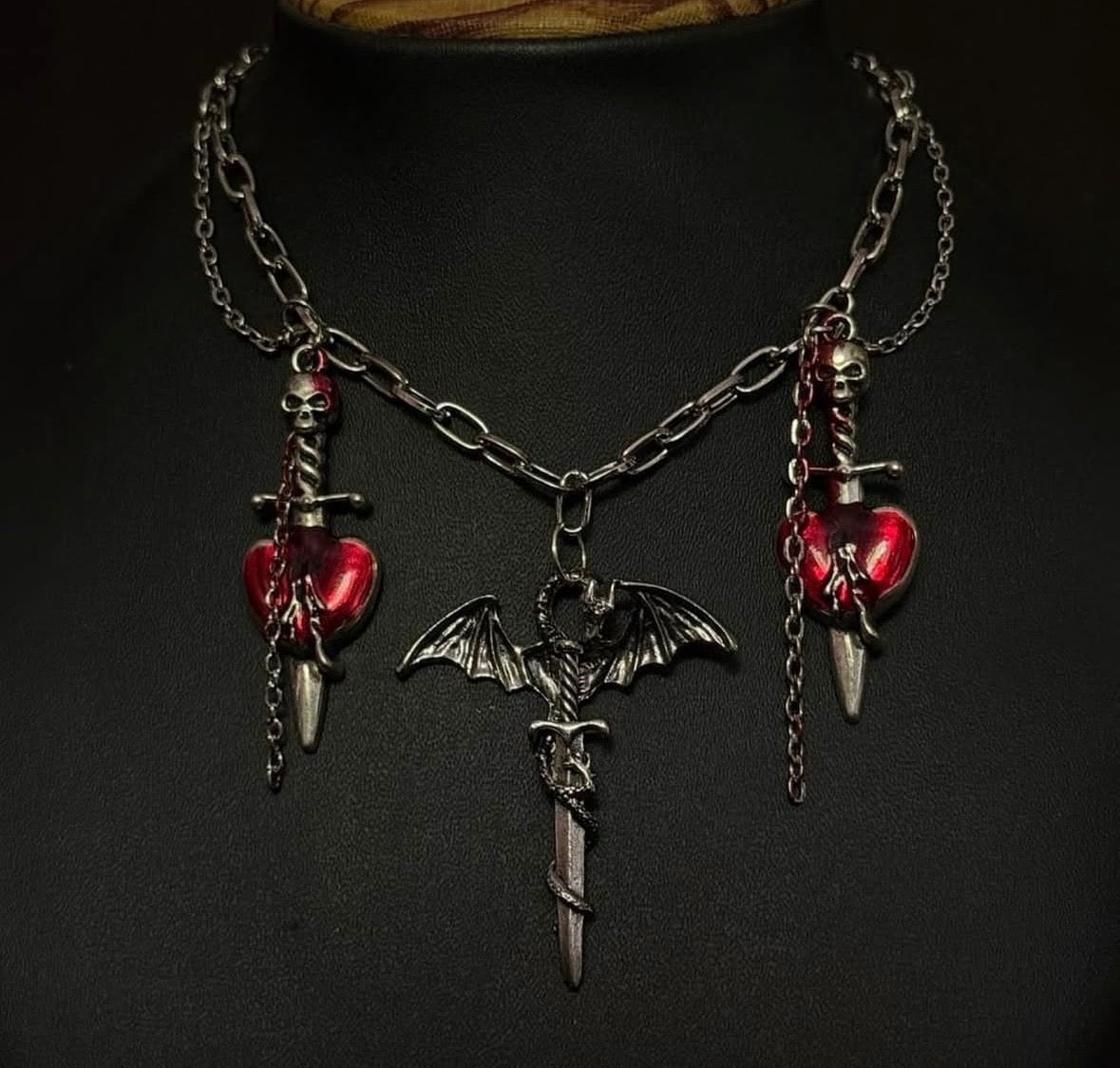 Dragon sword necklace