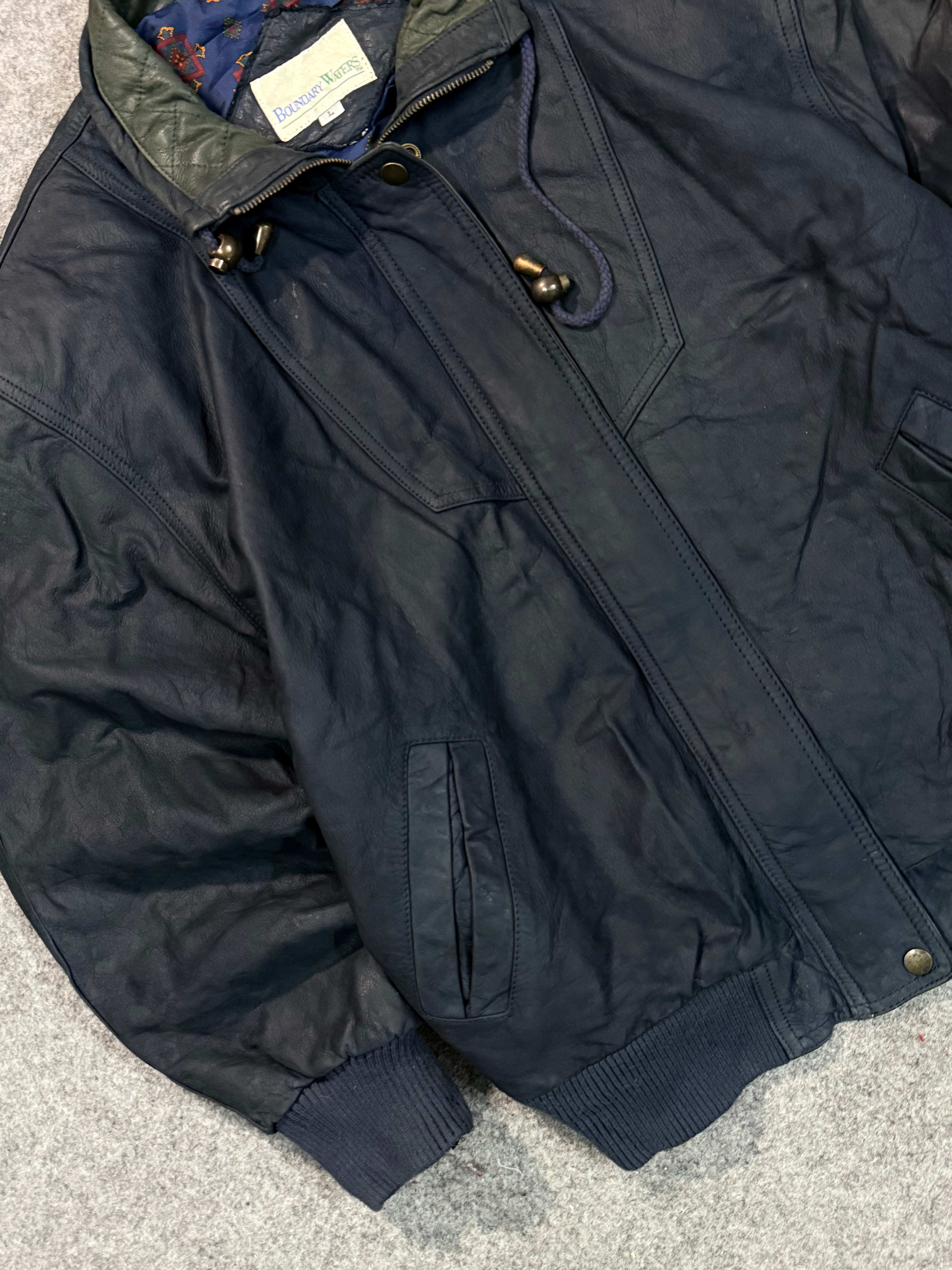 Bomber leather jacket(M/L/XL)