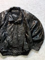Bomber leather jacket(M/L)