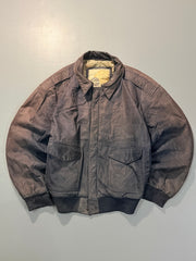 Bomber leather jacket(M/L)