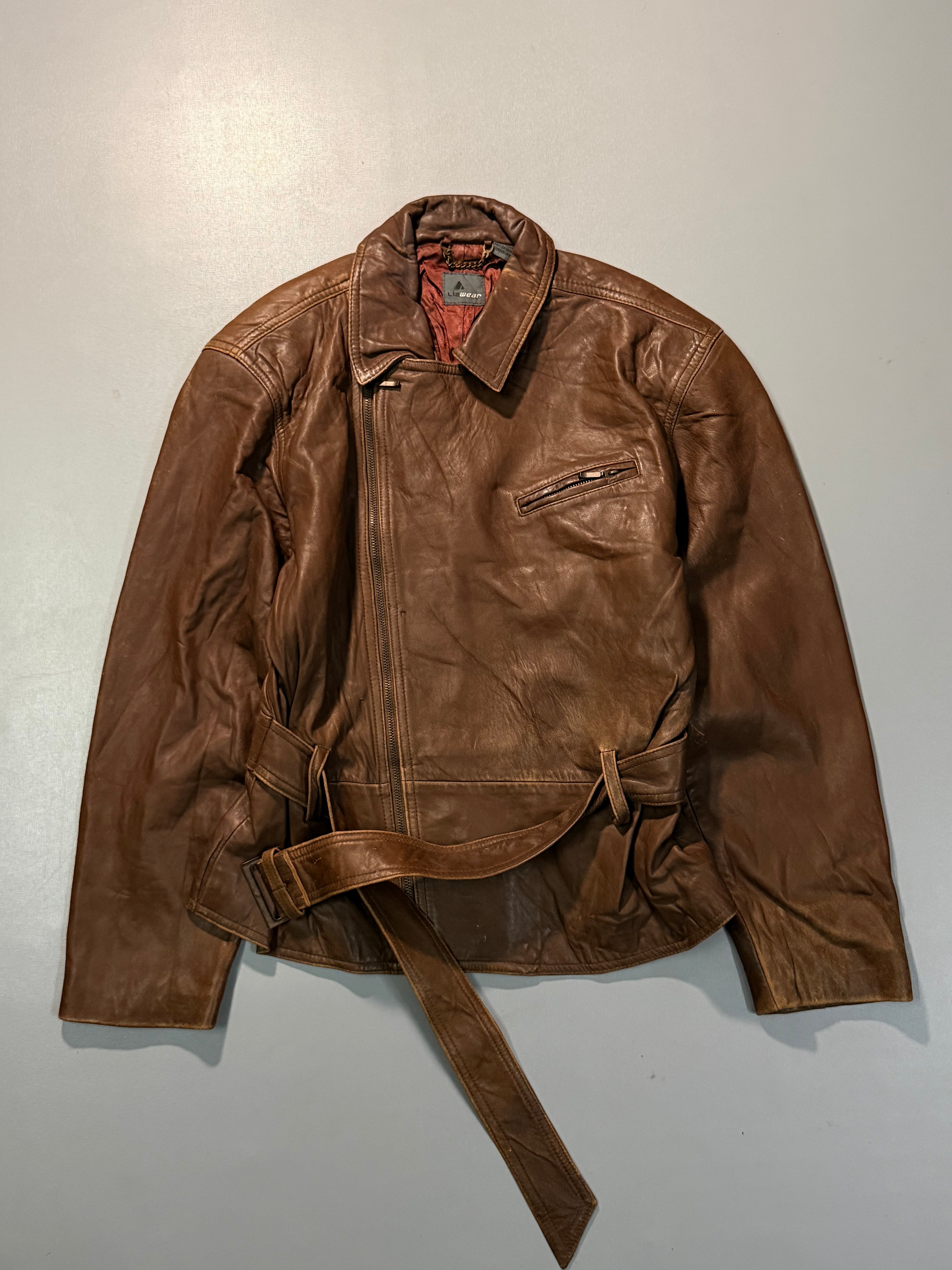Biker leather jacket(XS/S)