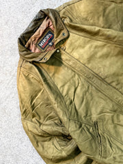 Bomber leather jacket(M/L)