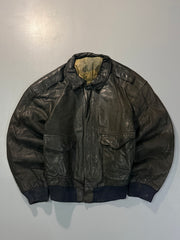 Bomber leather jacket(M/L)