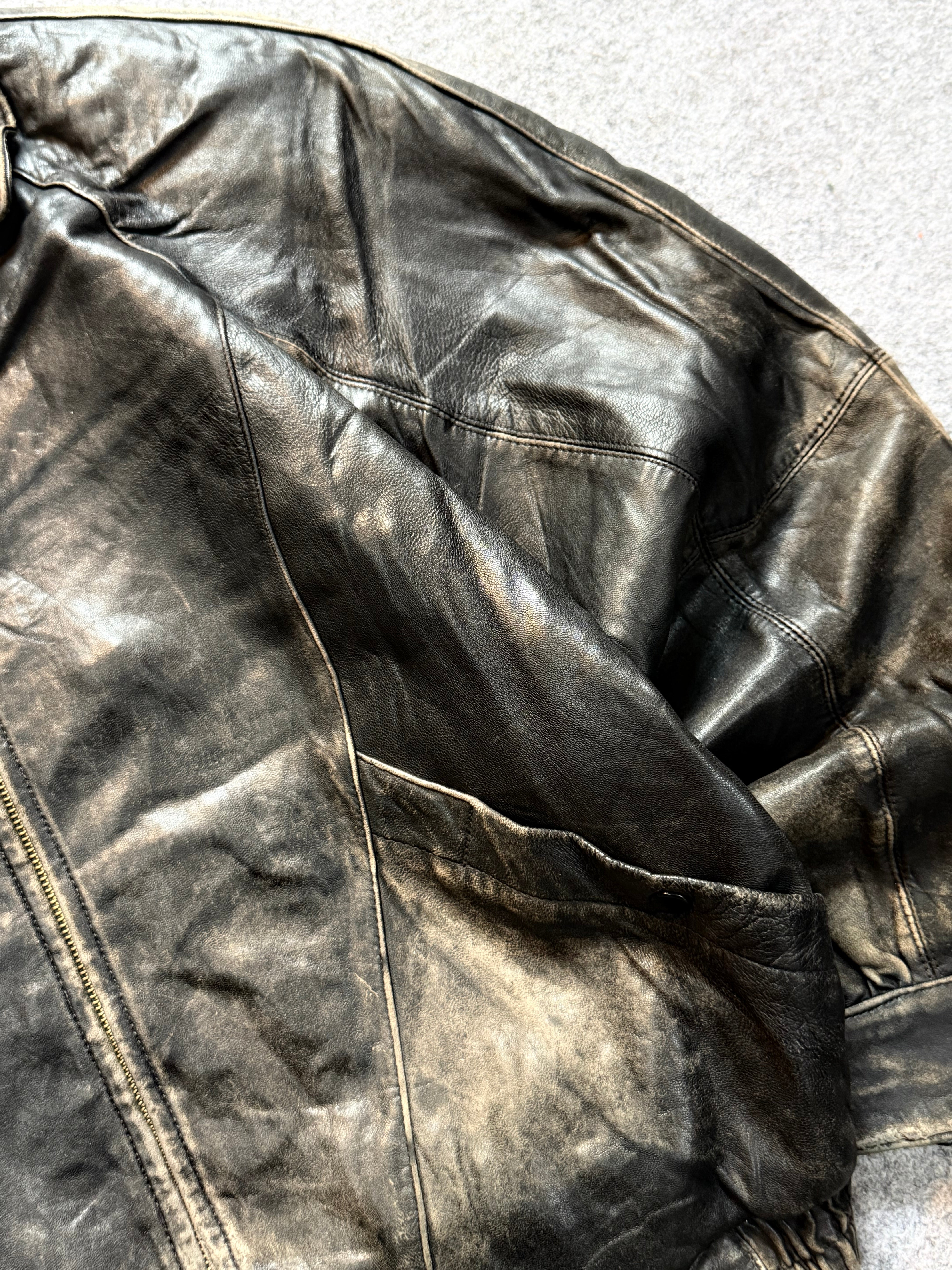 Bomber leather jacket (M/L/XL)