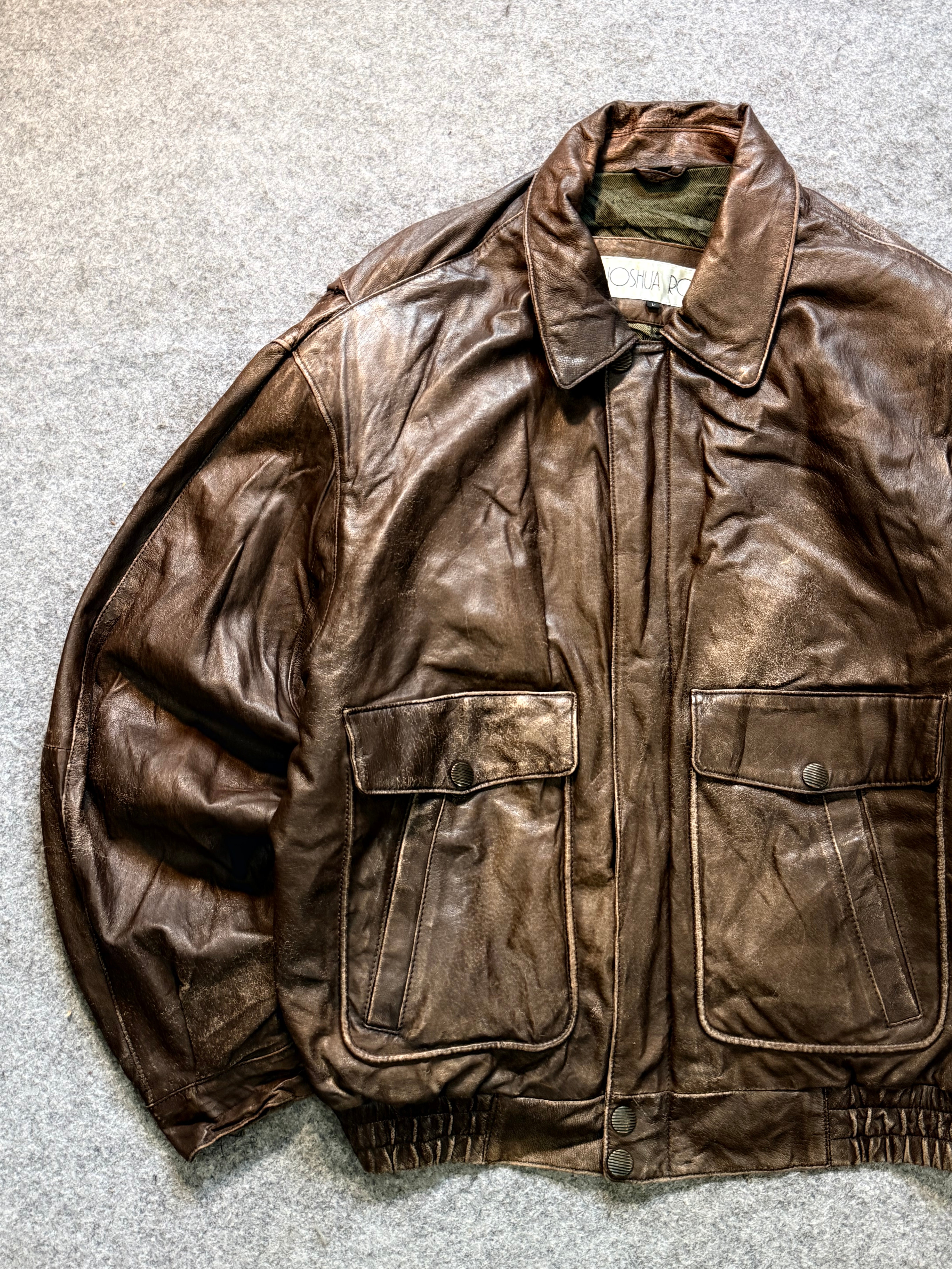 Pilot aviator bomber leather jacket (M/L/XL)