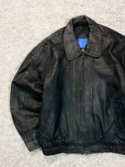Bomber leather jacket(M/L)
