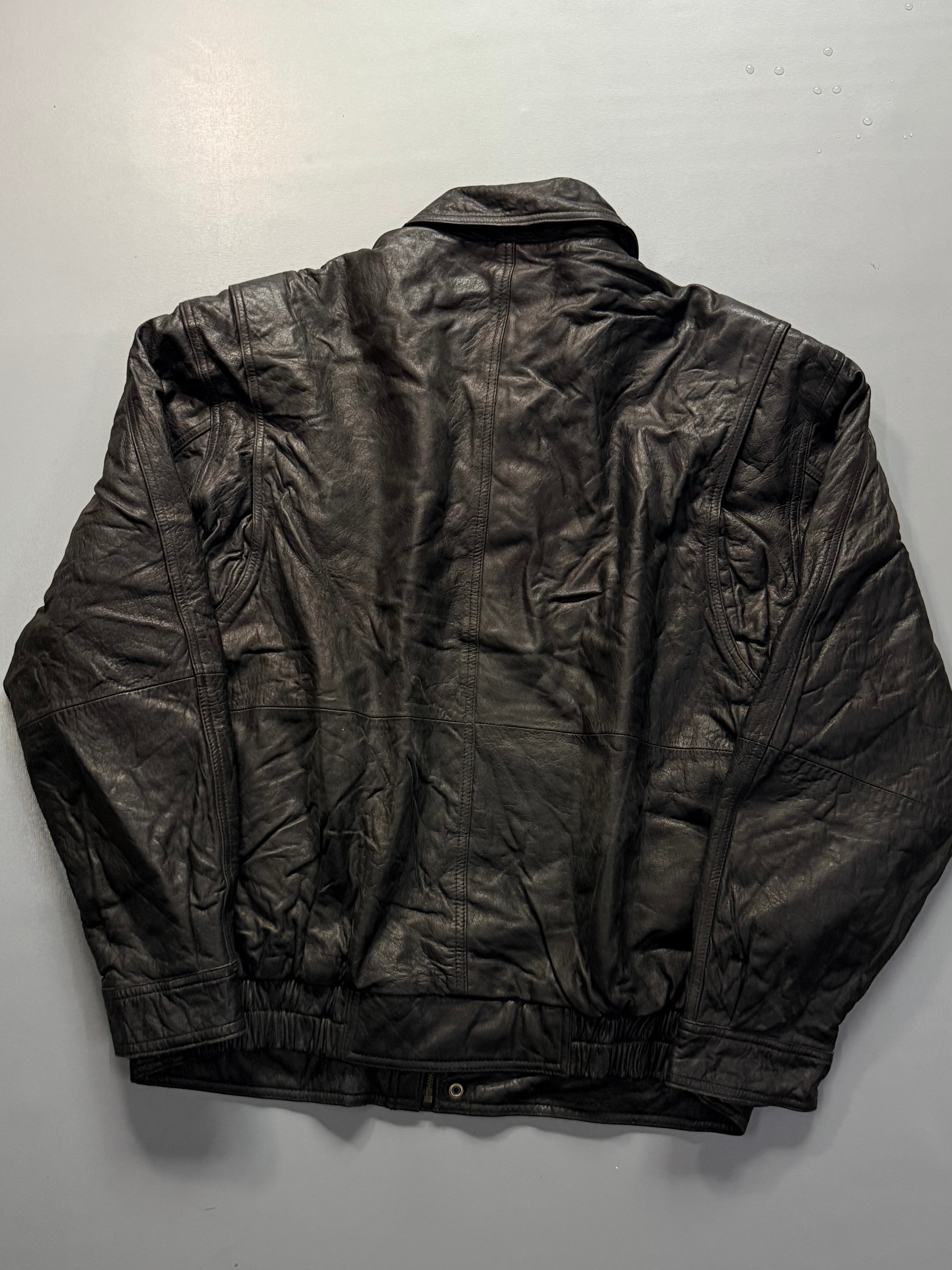 Bomber leather jacket(L/XL)