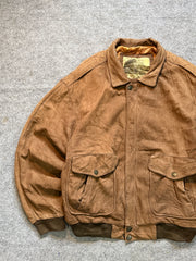 Bomber leather jacket(L/XL)