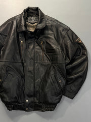 Bomber leather jacket(M/L)