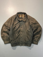 Bomber leather jacket(M/L)