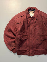 Bomber leather jacket(M/L)