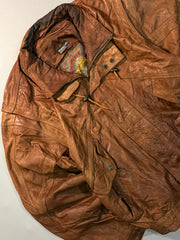 Bomber leather jacket(L/XL)