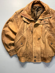 Bomber leather jacket(L/XL)