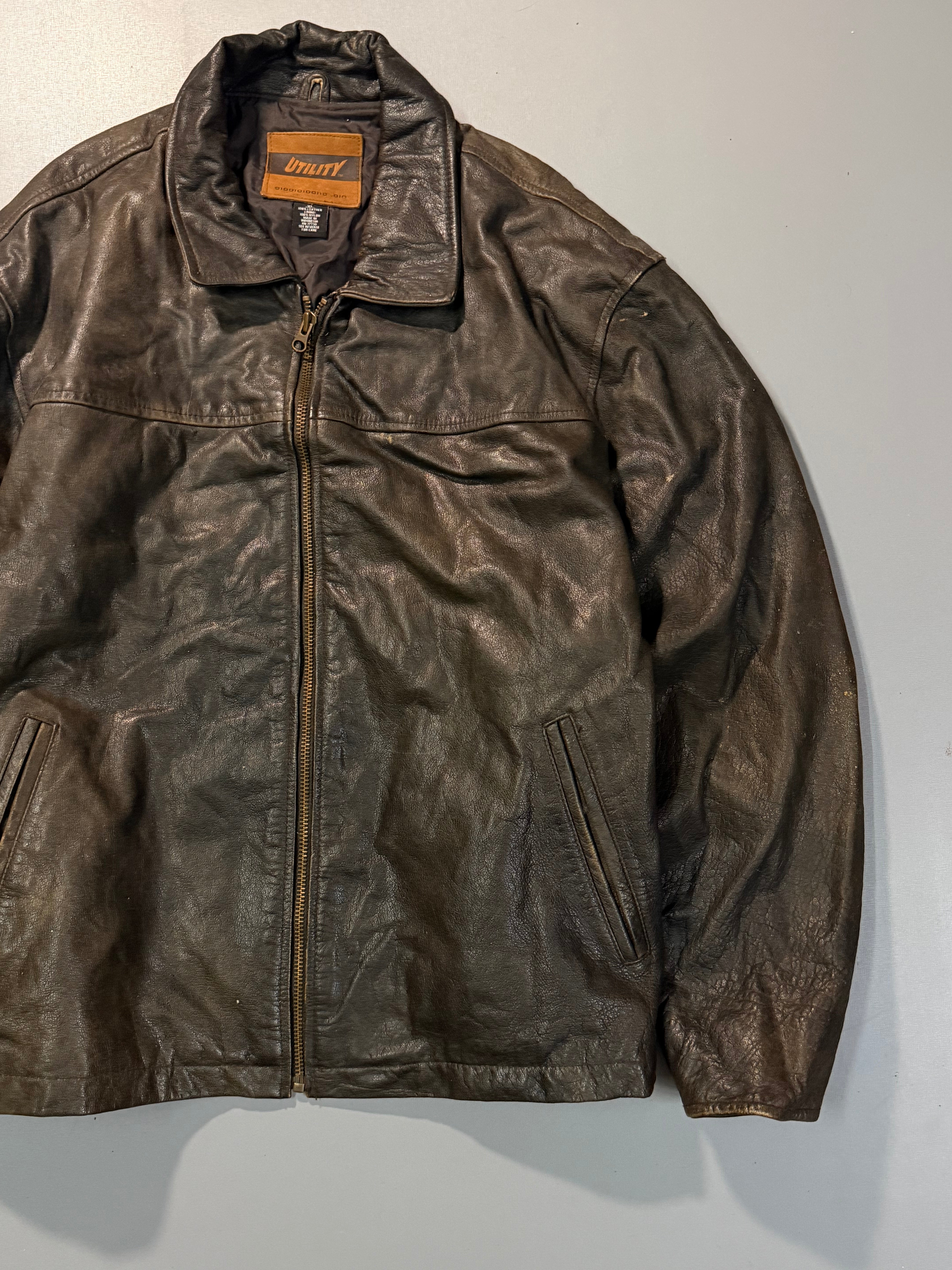 Leather jacket(L/XL)