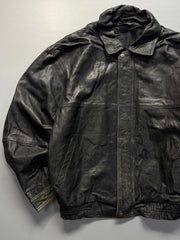 Bomber leather jacket(L/XL)