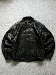 Bomber leather jacket(L/XL)