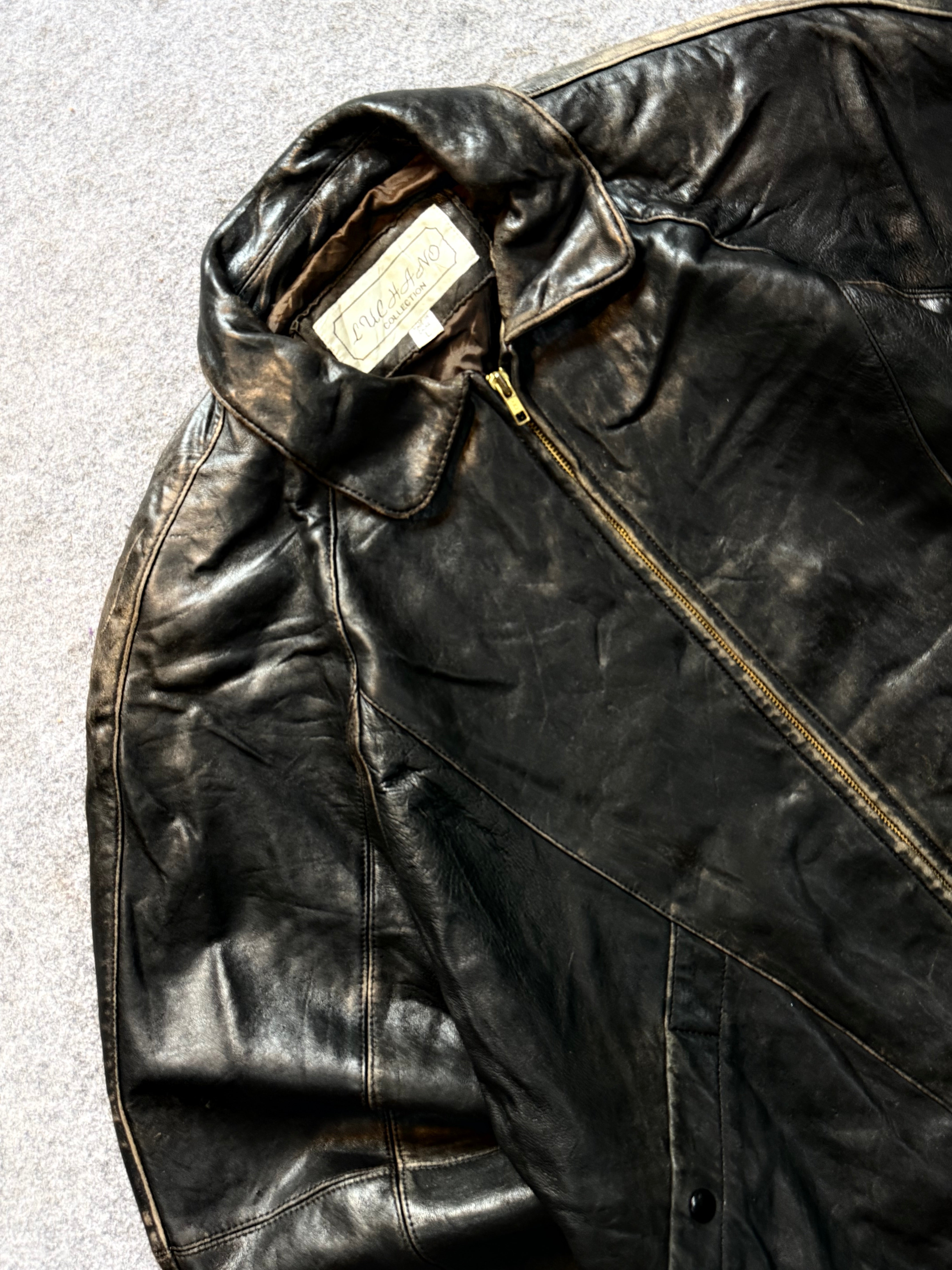 Bomber leather jacket (M/L/XL)
