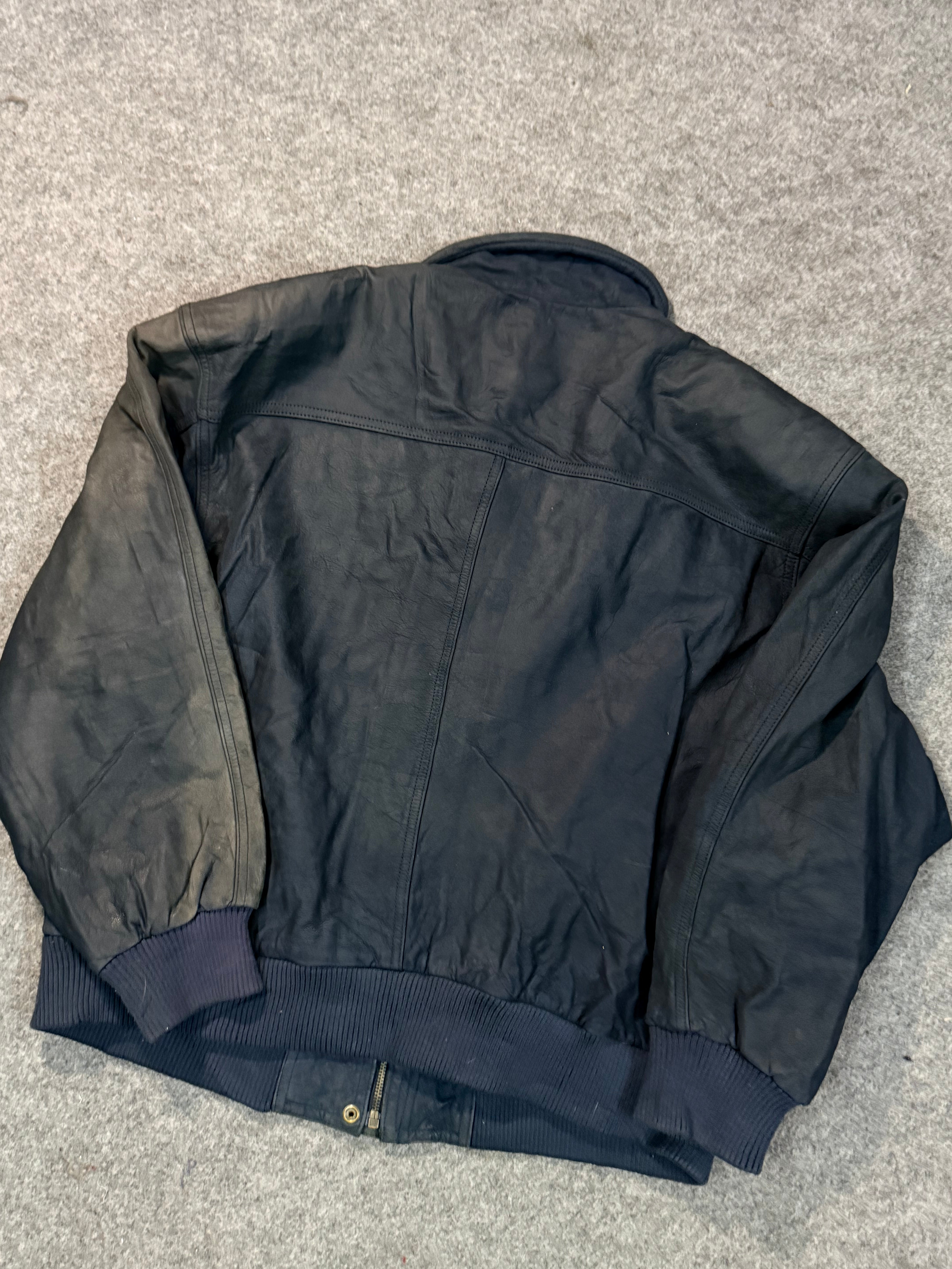 Bomber leather jacket(M/L/XL)