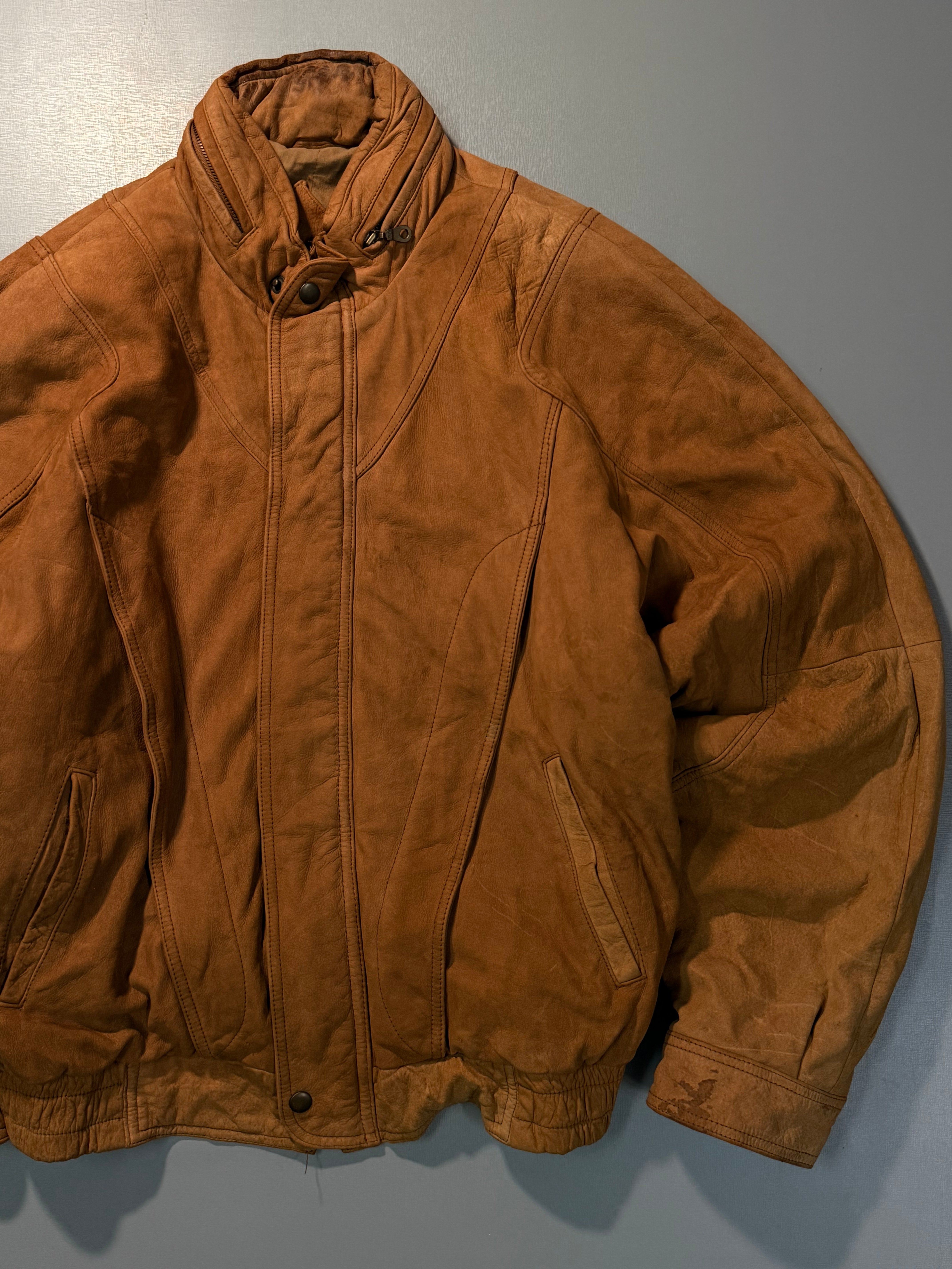 Bomber leather jacket(L/XL)