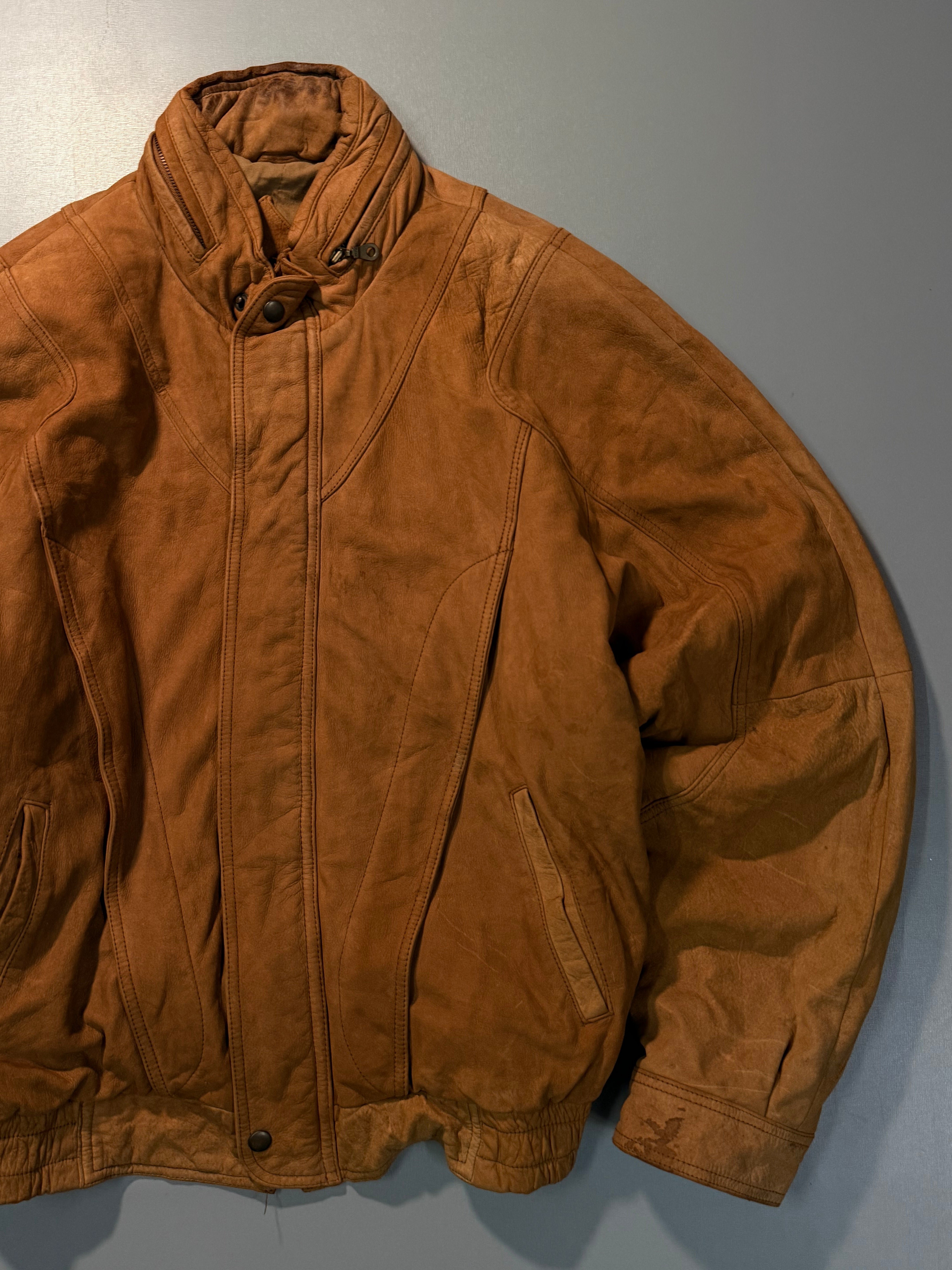 Bomber leather jacket(L/XL)