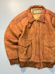 Bomber leather jacket(XS/S)