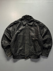 Bomber leather jacket(L/XL)