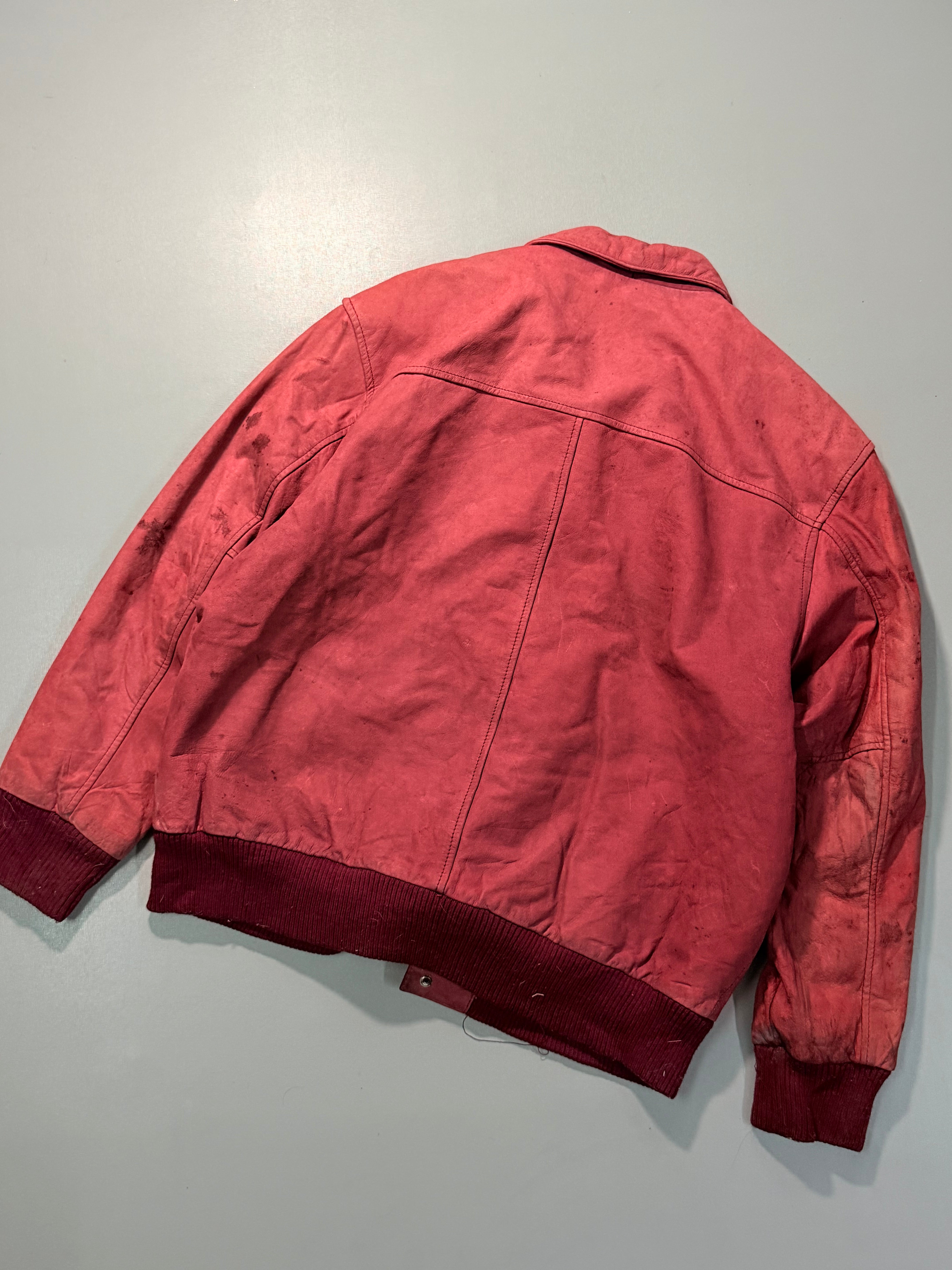 Bomber leather jacket (M/L)