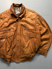 Bomber leather jacket(XL/2XL)