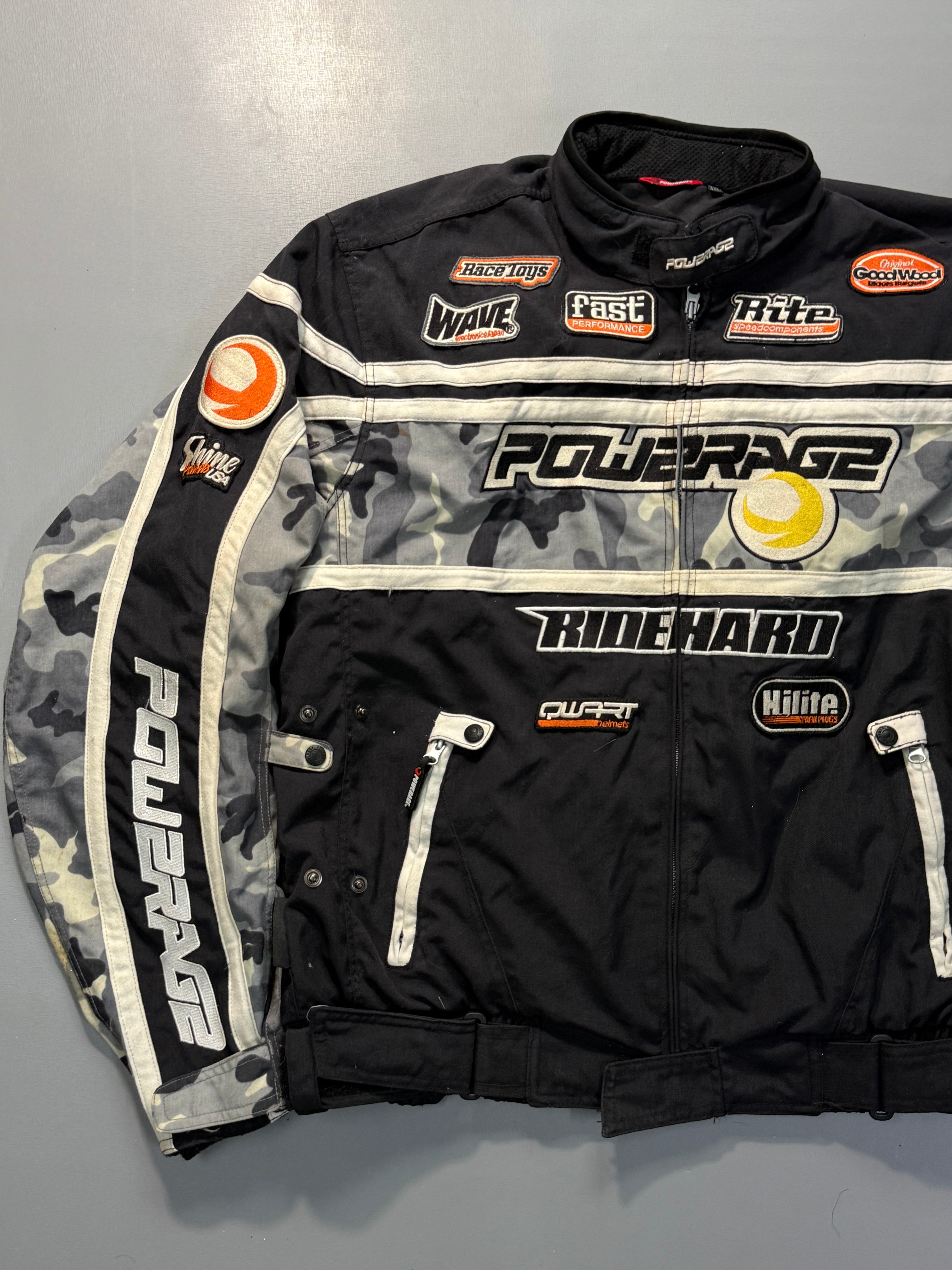 Biker Leather jacket(L/XL)
