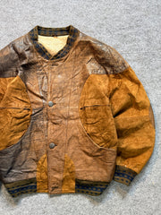 Bomber leather jacket(M/L)