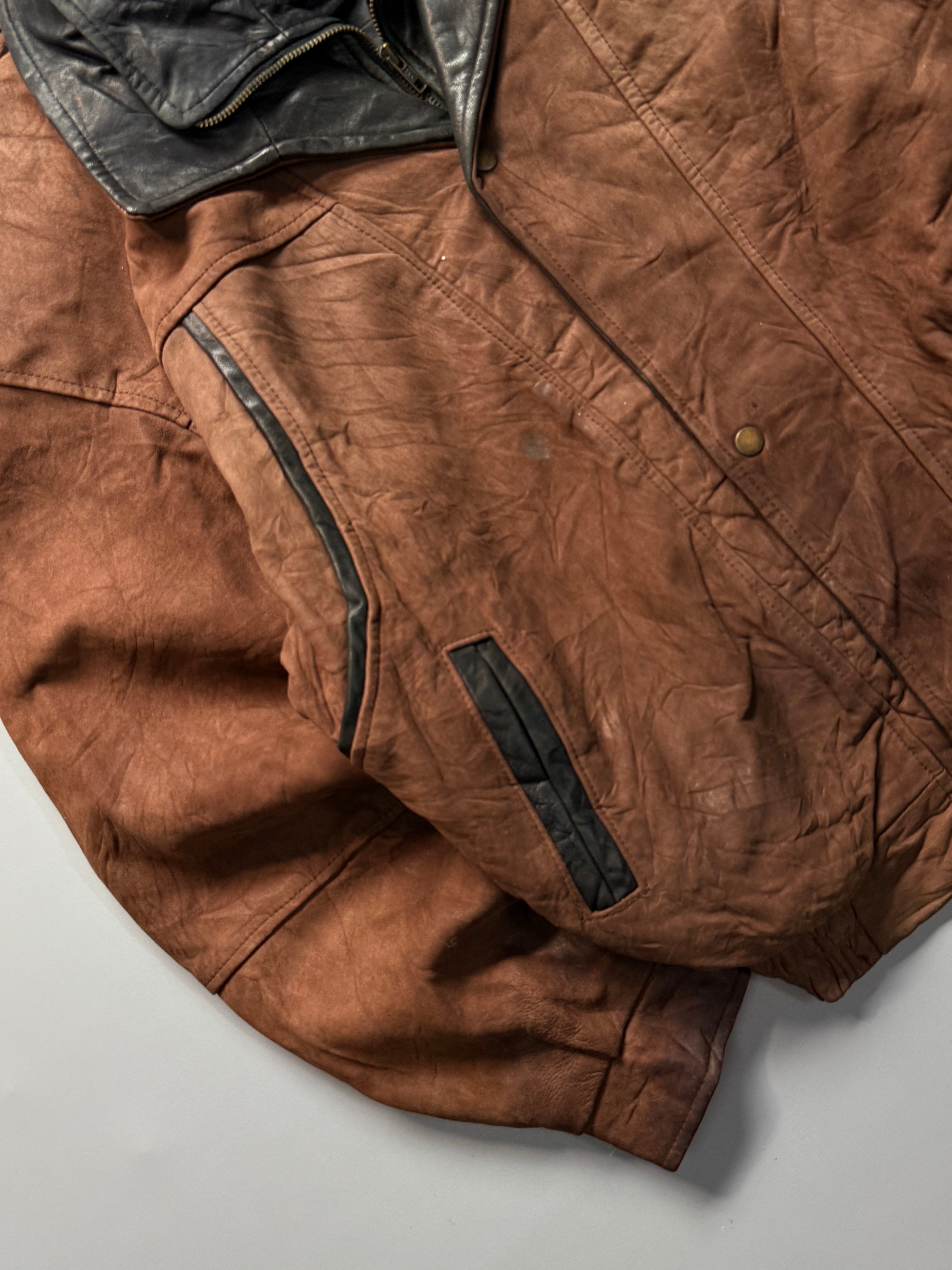 Bomber leather jacket(XL/2XL)